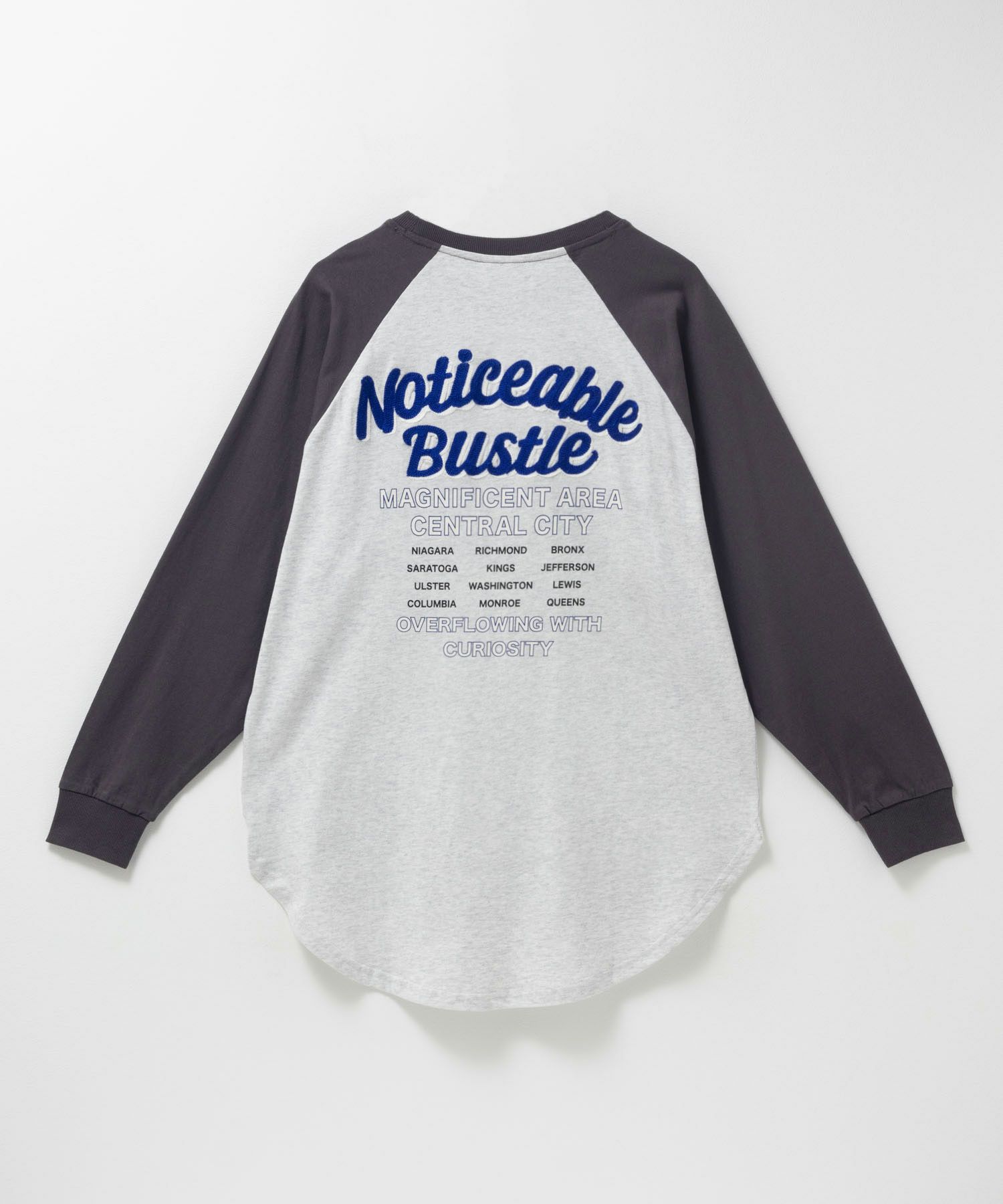 UNDERWRAPS  ビッグ刺繍ラグラン長袖Tシャツ レディース メール便 対応商品商品画像-3