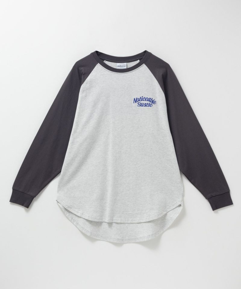 UNDERWRAPS  ビッグ刺繍ラグラン長袖Tシャツ レディース メール便 対応商品商品画像-4