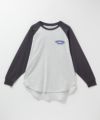 UNDERWRAPS  ビッグ刺繍ラグラン長袖Tシャツ レディース メール便 対応商品商品サムネイル-4