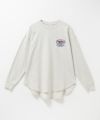 UNDERWRAPS  ビッグ刺繍ラウンド長袖Tシャツ レディース メール便 対応商品商品サムネイル-2