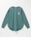 UNDERWRAPS  ビッグ刺繍ラウンド長袖Tシャツ レディース メール便 対応商品商品サムネイル-4
