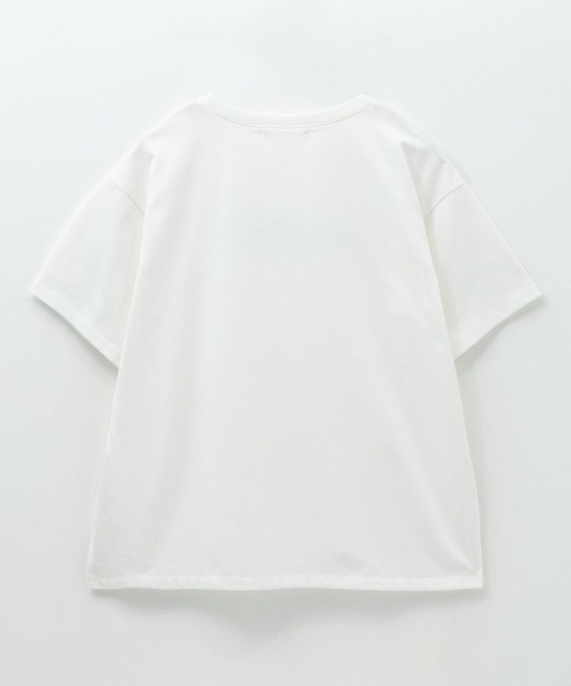 Idnes フロッキープリントTシャツ レディース メール便 対応商品商品画像-2