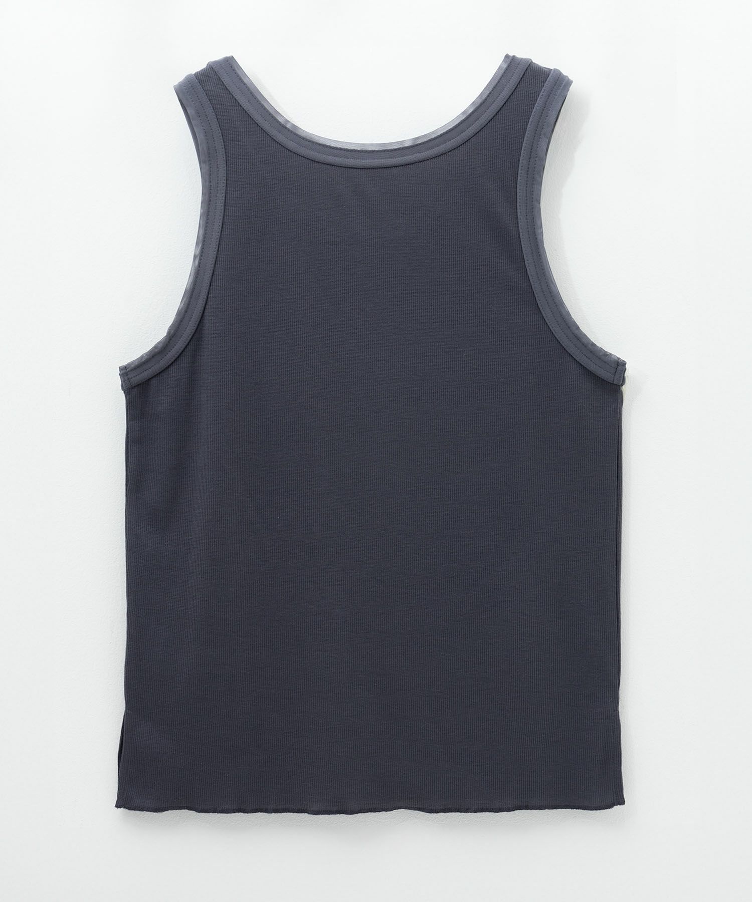 Idnes チュールテレコタンクトップ レディース メール便 対応商品商品画像-6