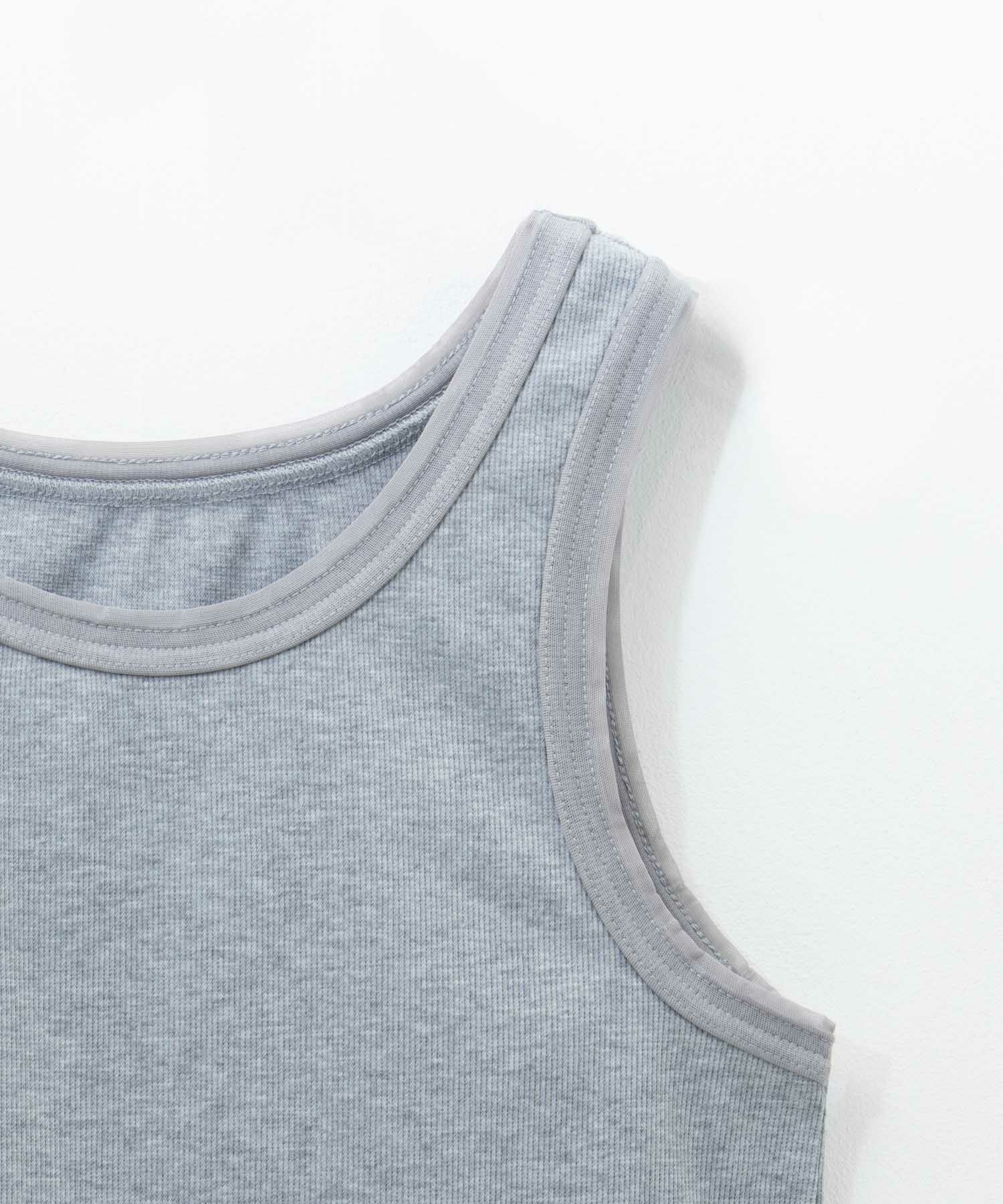 Idnes チュールテレコタンクトップ レディース メール便 対応商品商品画像-7