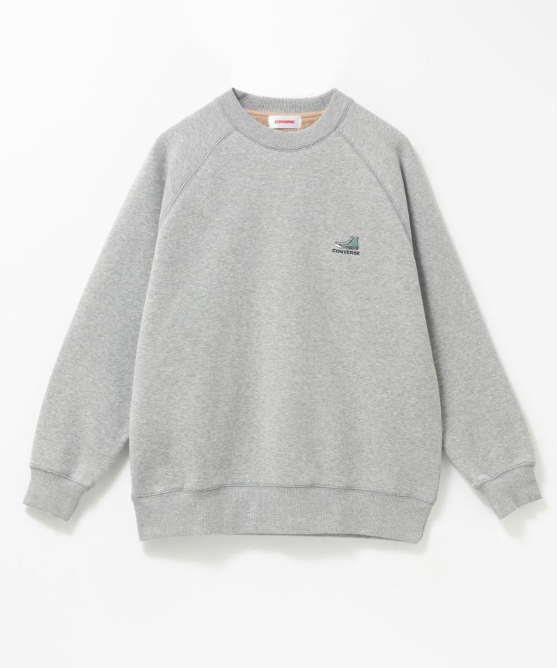 [値下げ]CONVERSE  ワンポイントシューズ刺繍裏シャギートレーナー レディース商品画像-5