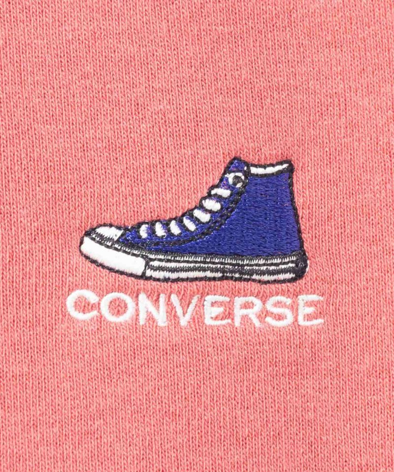 [値下げ]CONVERSE  ワンポイントシューズ刺繍裏シャギートレーナー レディース商品画像-9