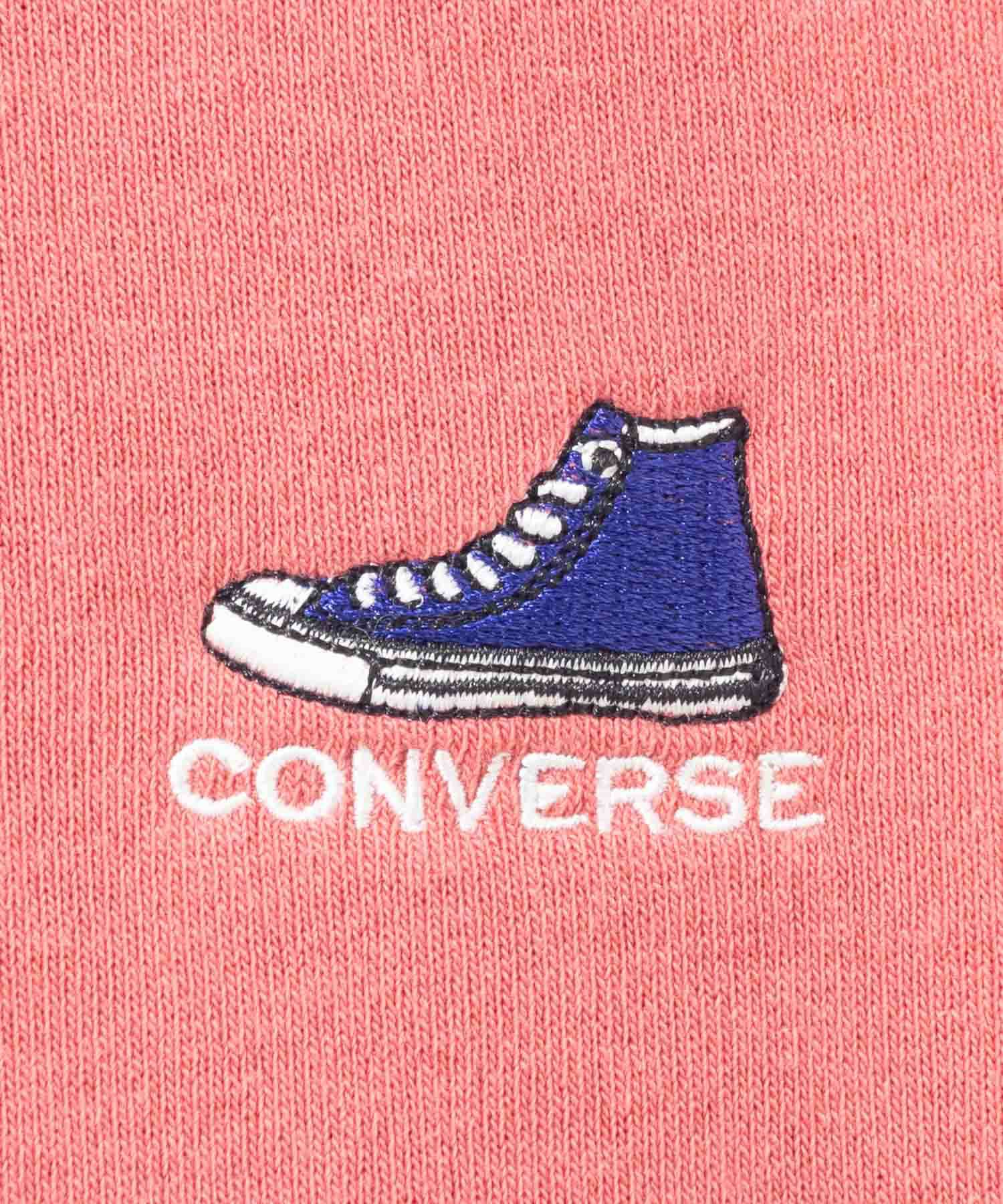 CONVERSE  ワンポイントシューズ刺繍裏シャギートレーナー レディース商品画像-9