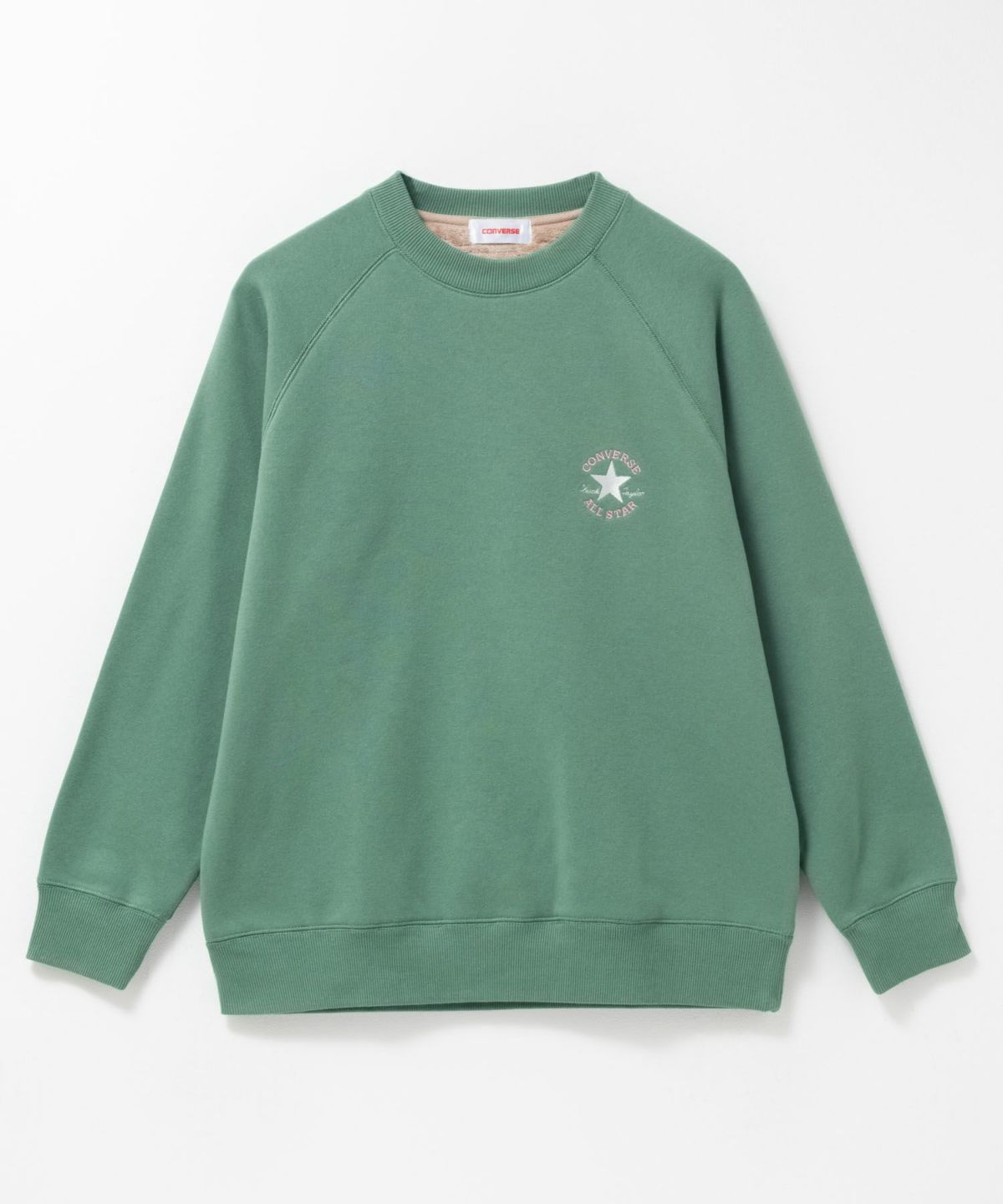 CONVERSE ワンポイントワンスター刺繍裏シャギートレーナー レディース