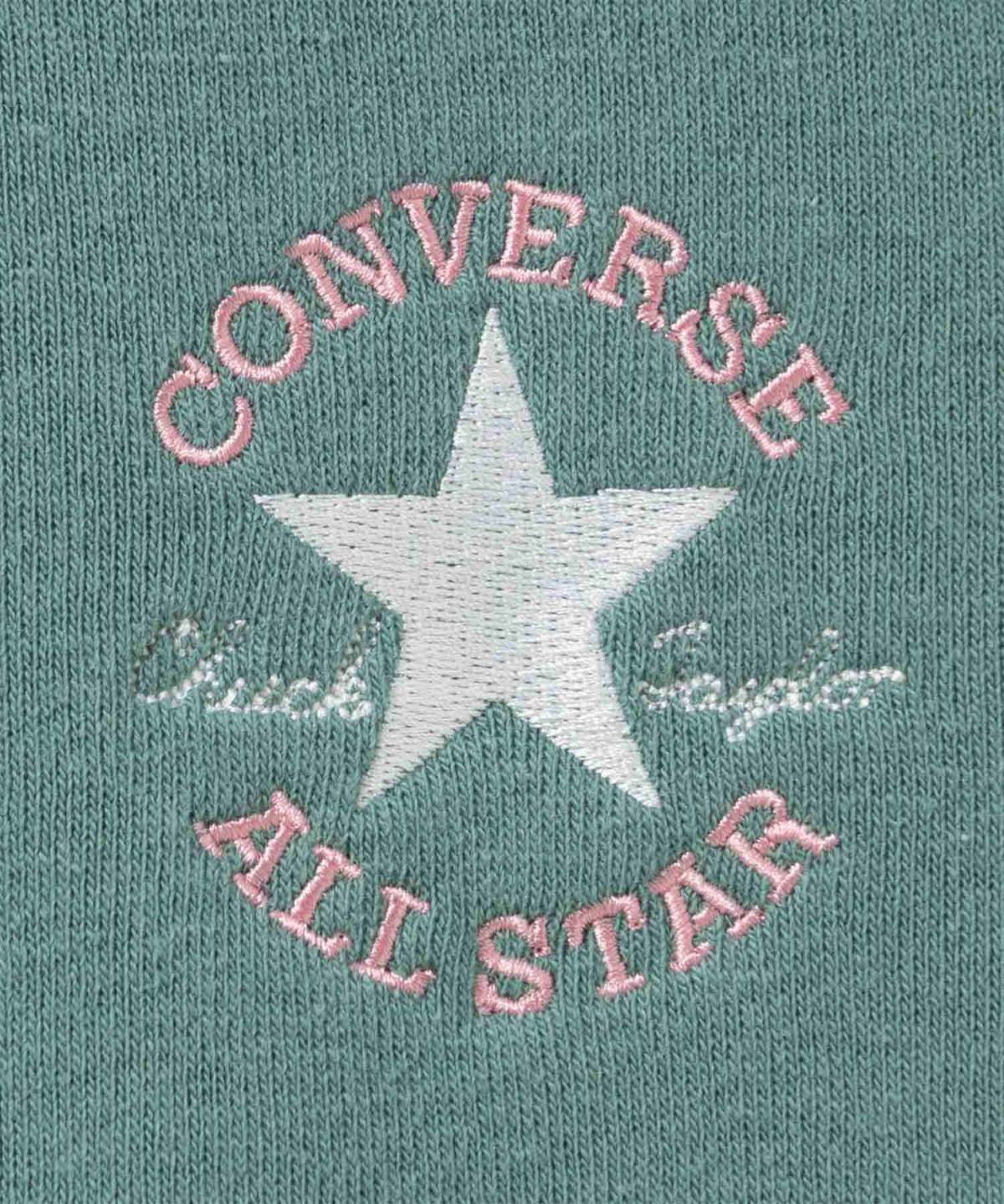 CONVERSE ワンポイントワンスター刺繍裏シャギートレーナー レディース