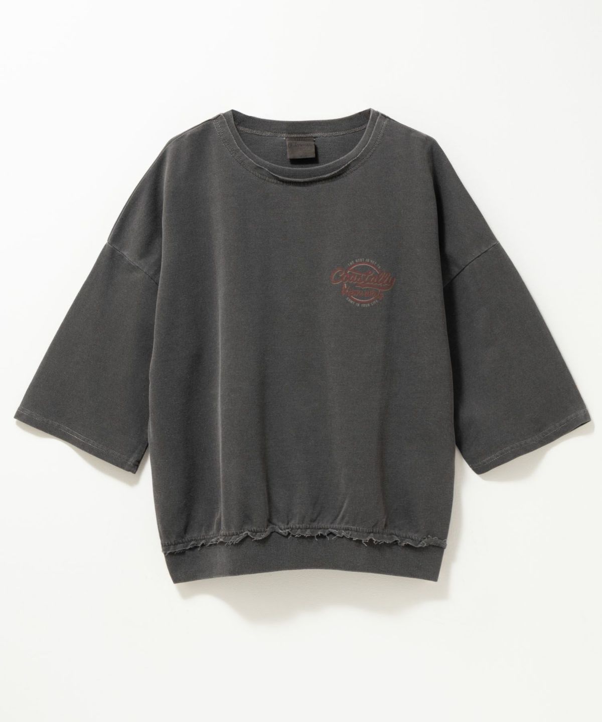 UNDERWRAPS ミニ裏毛ピグメント7分袖Tシャツ レディース メール便 対応商品