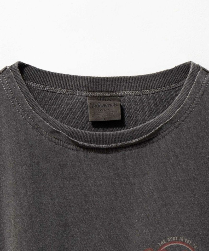 UNDERWRAPS ミニ裏毛ピグメント7分袖Tシャツ レディース メール便 対応商品商品画像-5