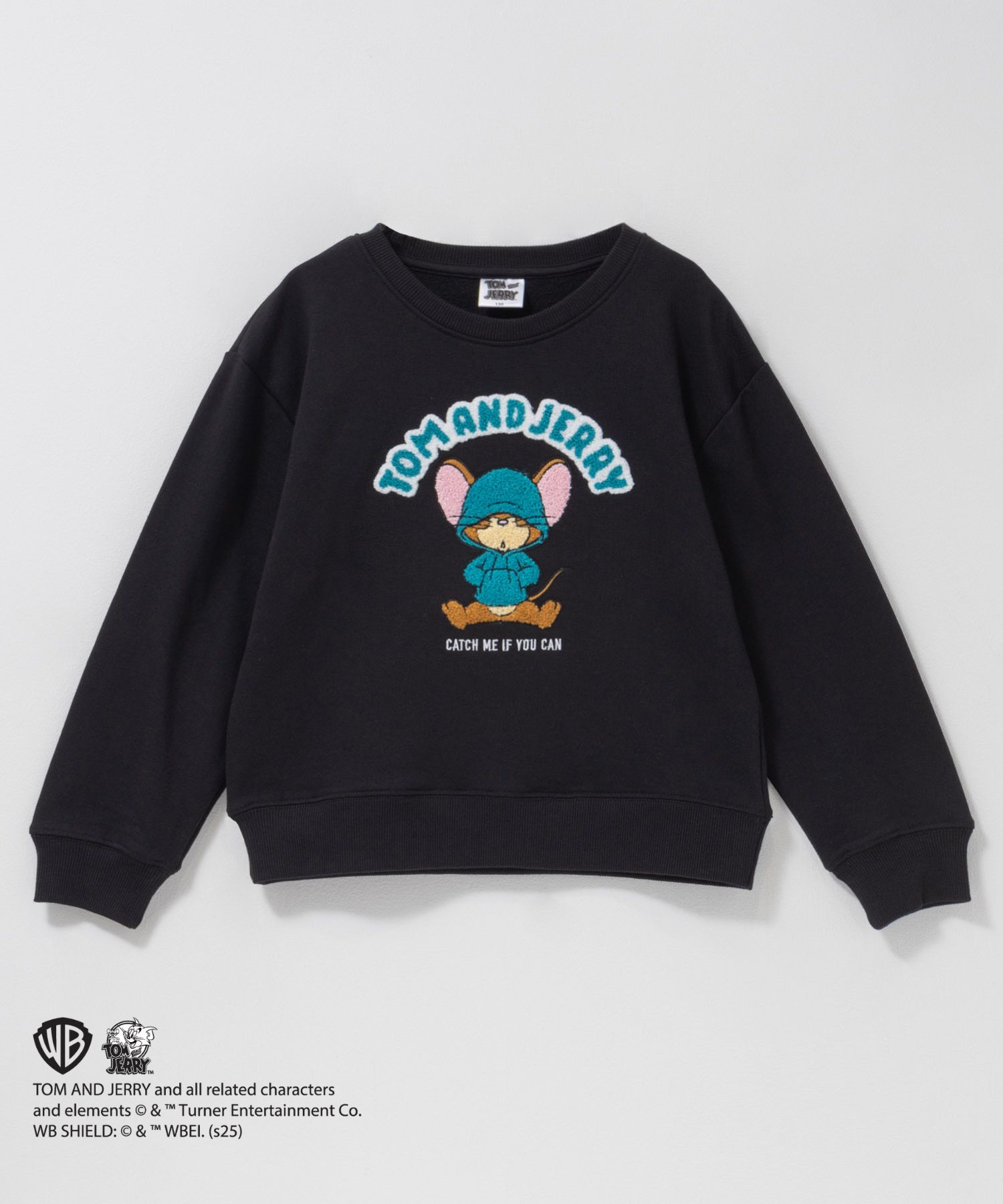 Tom and Jerry ジェリー サガラ刺繍トレーナー キッズ