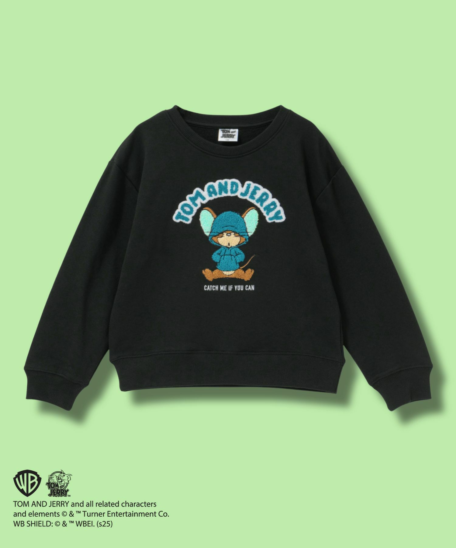 Tom and Jerry ジェリー サガラ刺繍トレーナー キッズ