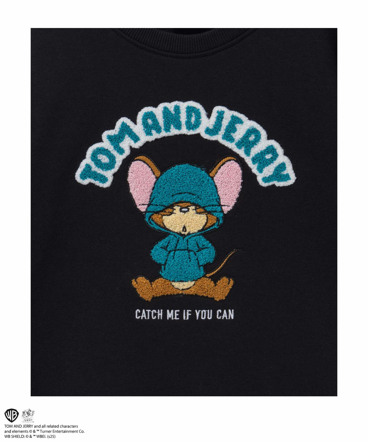 Tom and Jerry ジェリー サガラ刺繍トレーナー キッズ