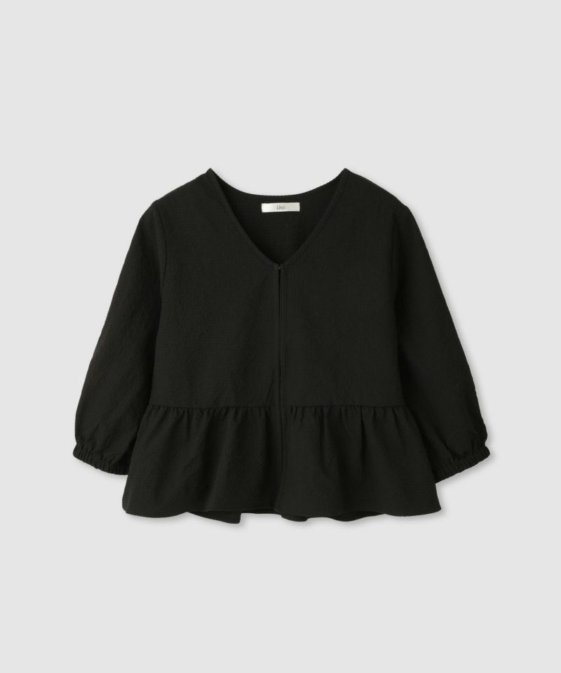 Idnes  カラミフリルブラウスブルゾン レディース商品画像-1