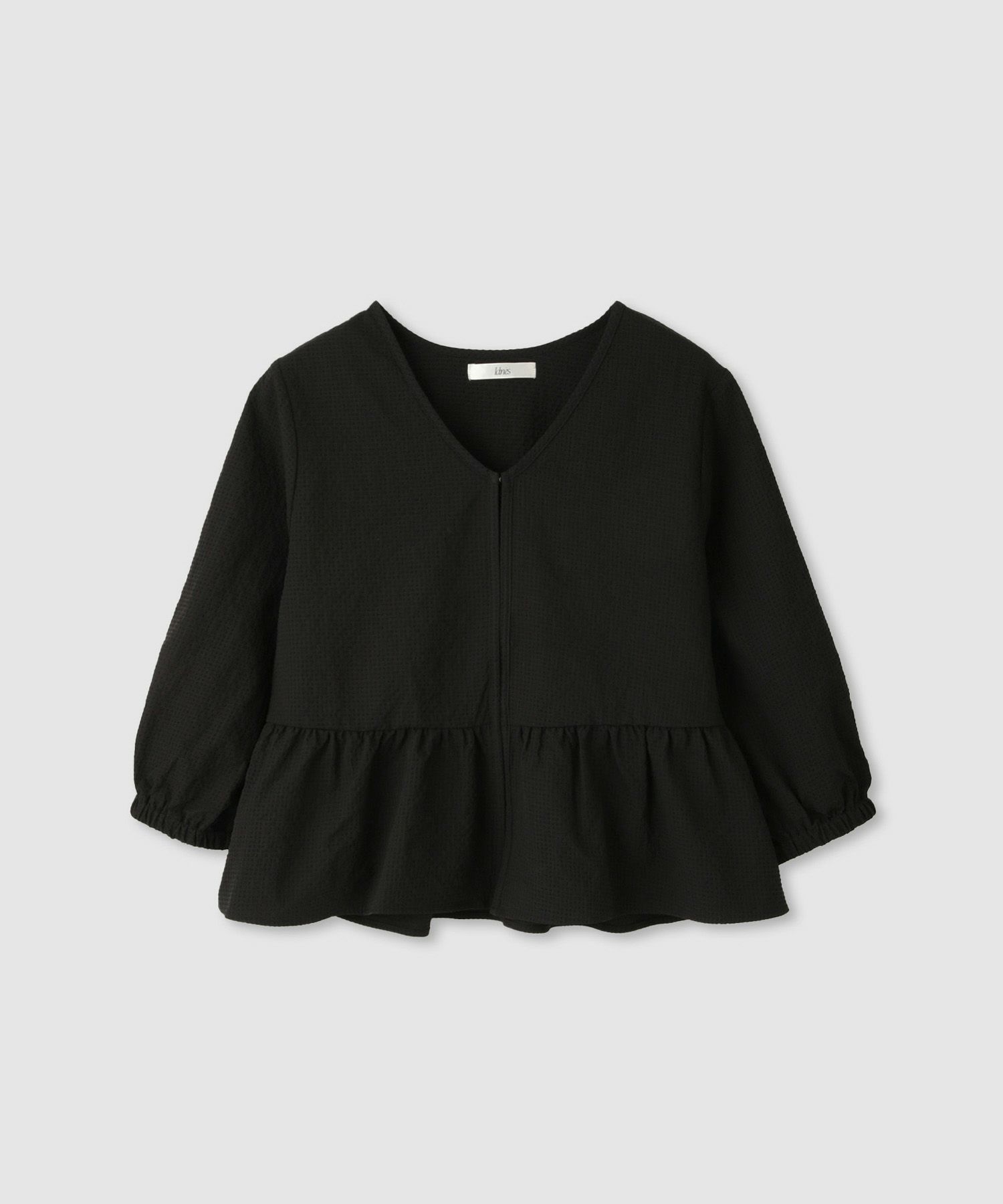 [最終さらに50%OFF]Idnes  カラミフリルブラウスブルゾン レディース商品画像-1