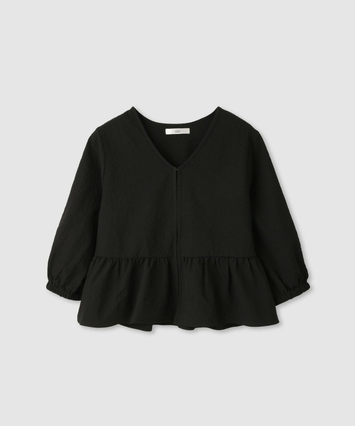 Idnes カラミフリルブラウスブルゾン レディース