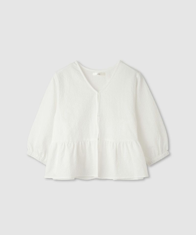 Idnes  カラミフリルブラウスブルゾン レディース商品画像-2