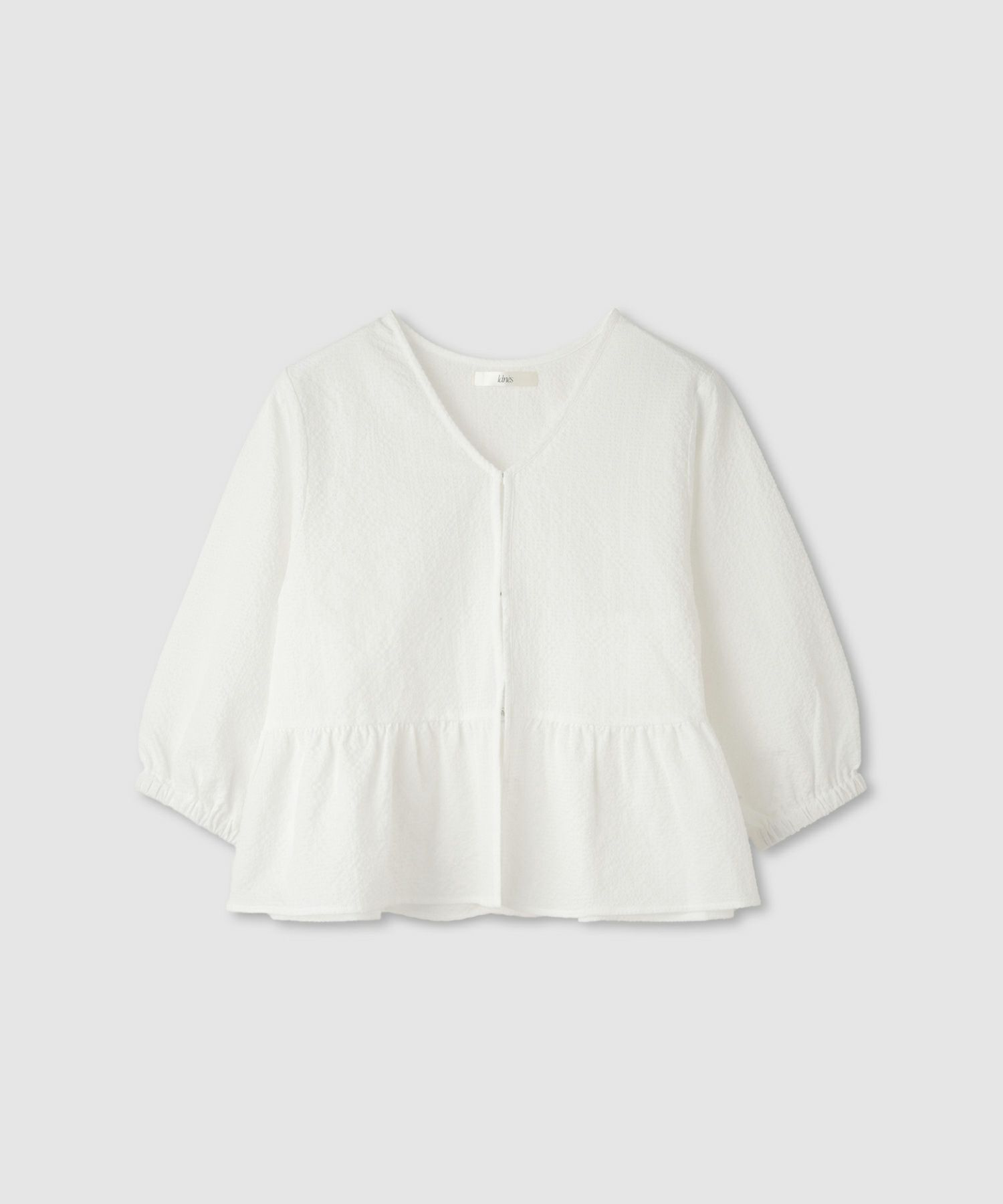 [最終さらに50%OFF]Idnes  カラミフリルブラウスブルゾン レディース商品画像-2