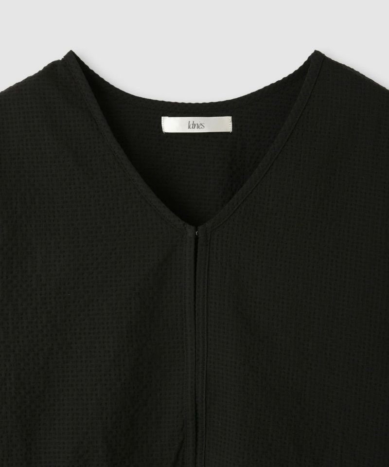 Idnes  カラミフリルブラウスブルゾン レディース商品画像-4