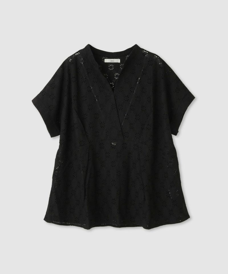 Idnes  レーススキッパーブラウス レディース商品画像-2