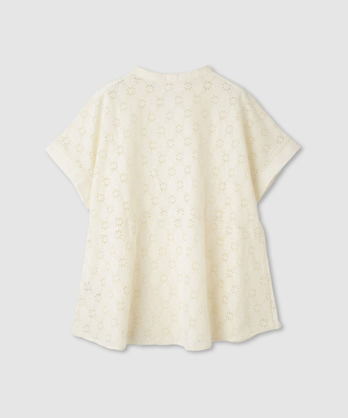 Idnes レーススキッパーブラウス レディース