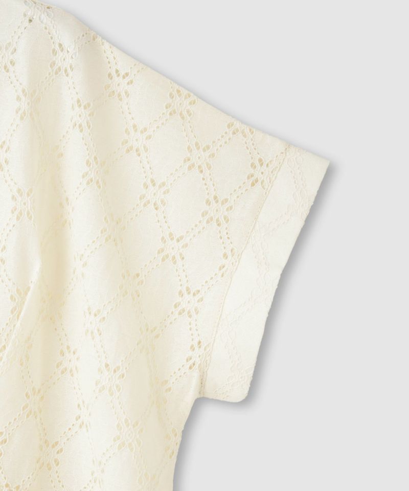 Idnes  レーススキッパーブラウス レディース商品画像-5