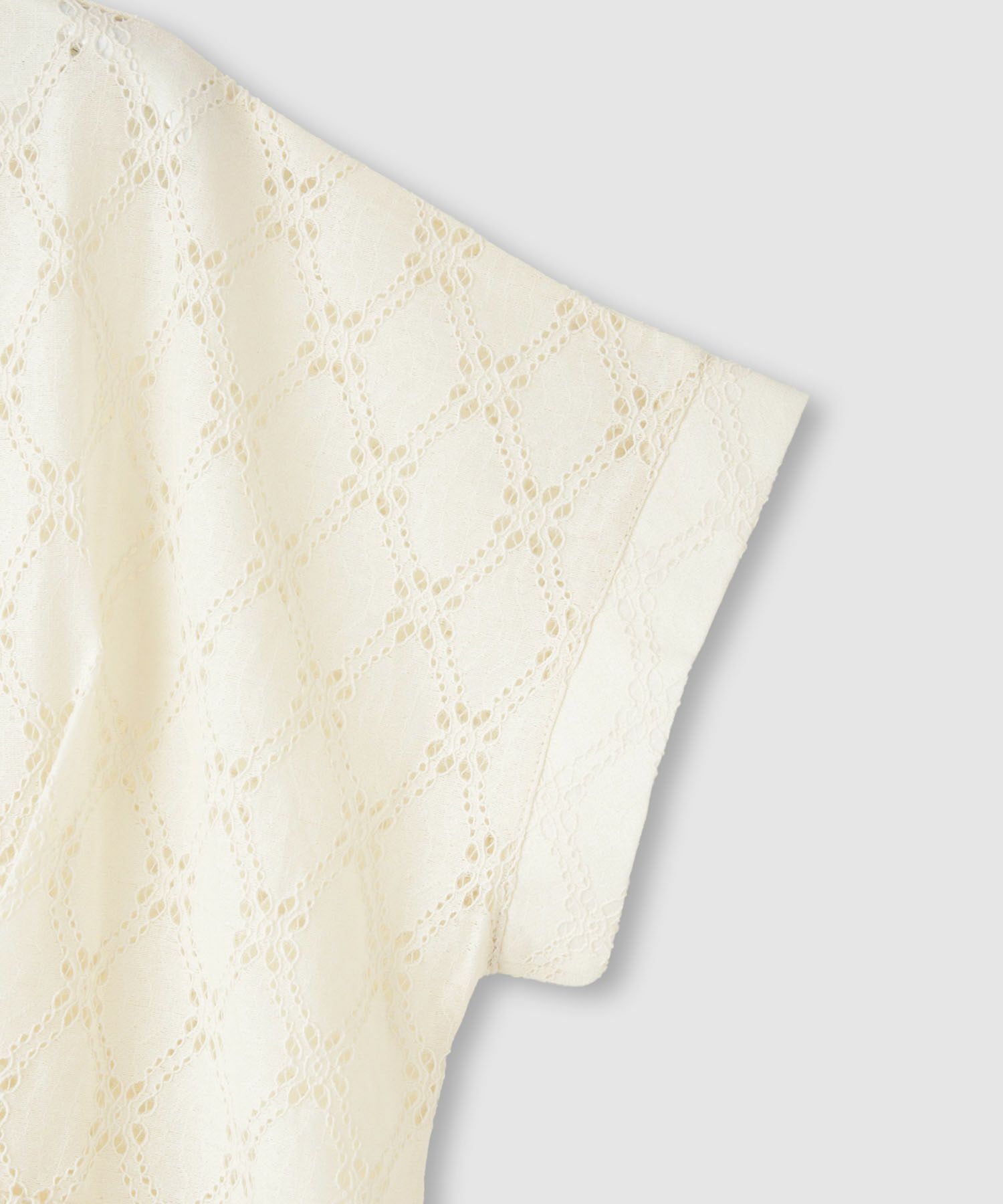 Idnes レーススキッパーブラウス レディース商品画像-5