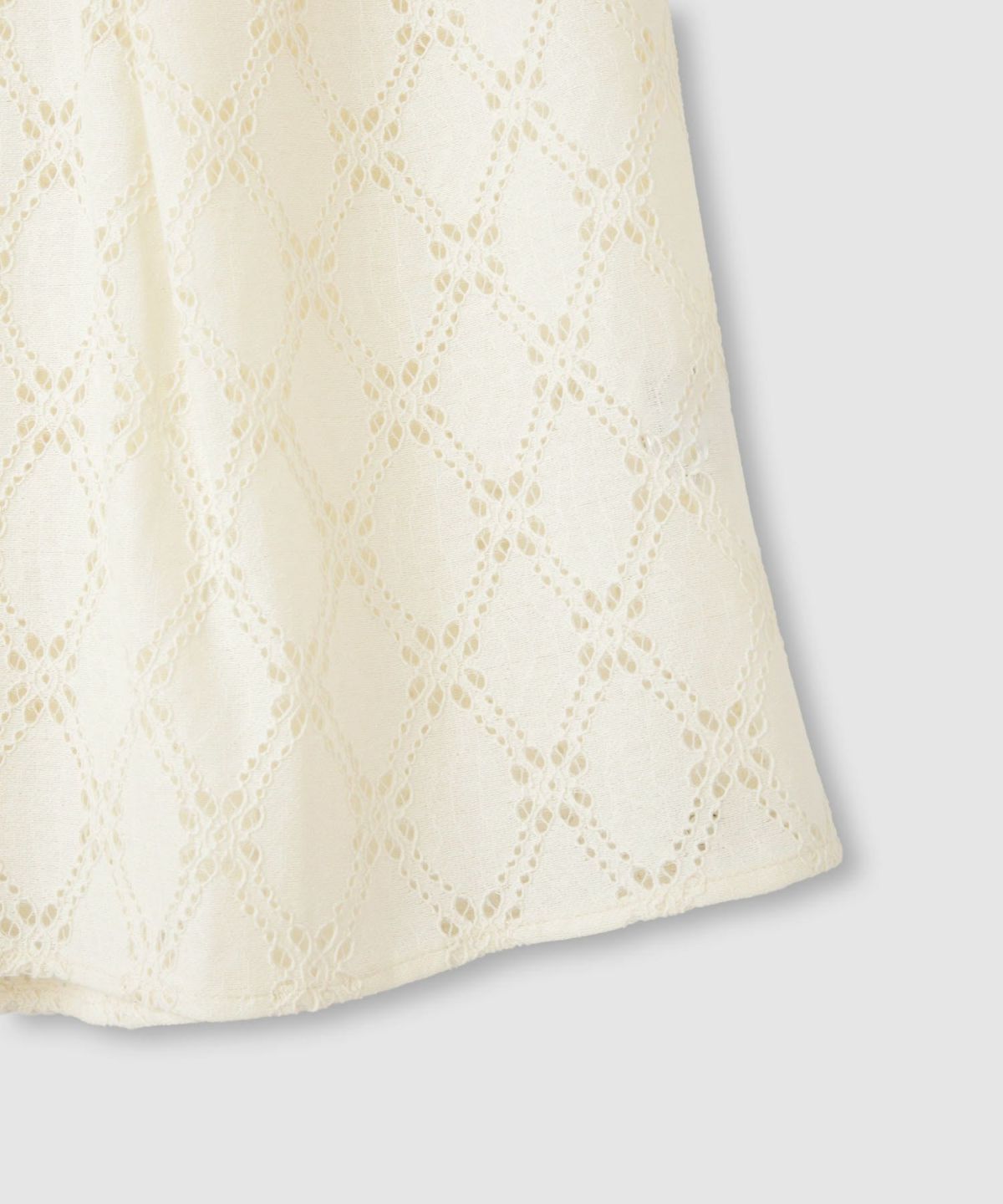 Idnes レーススキッパーブラウス レディース