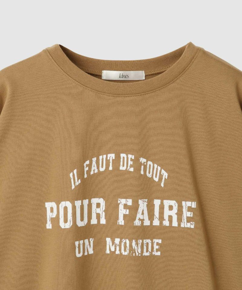Idnes  ロゴプリントTシャツ レディース メール便 対応商品商品画像-5