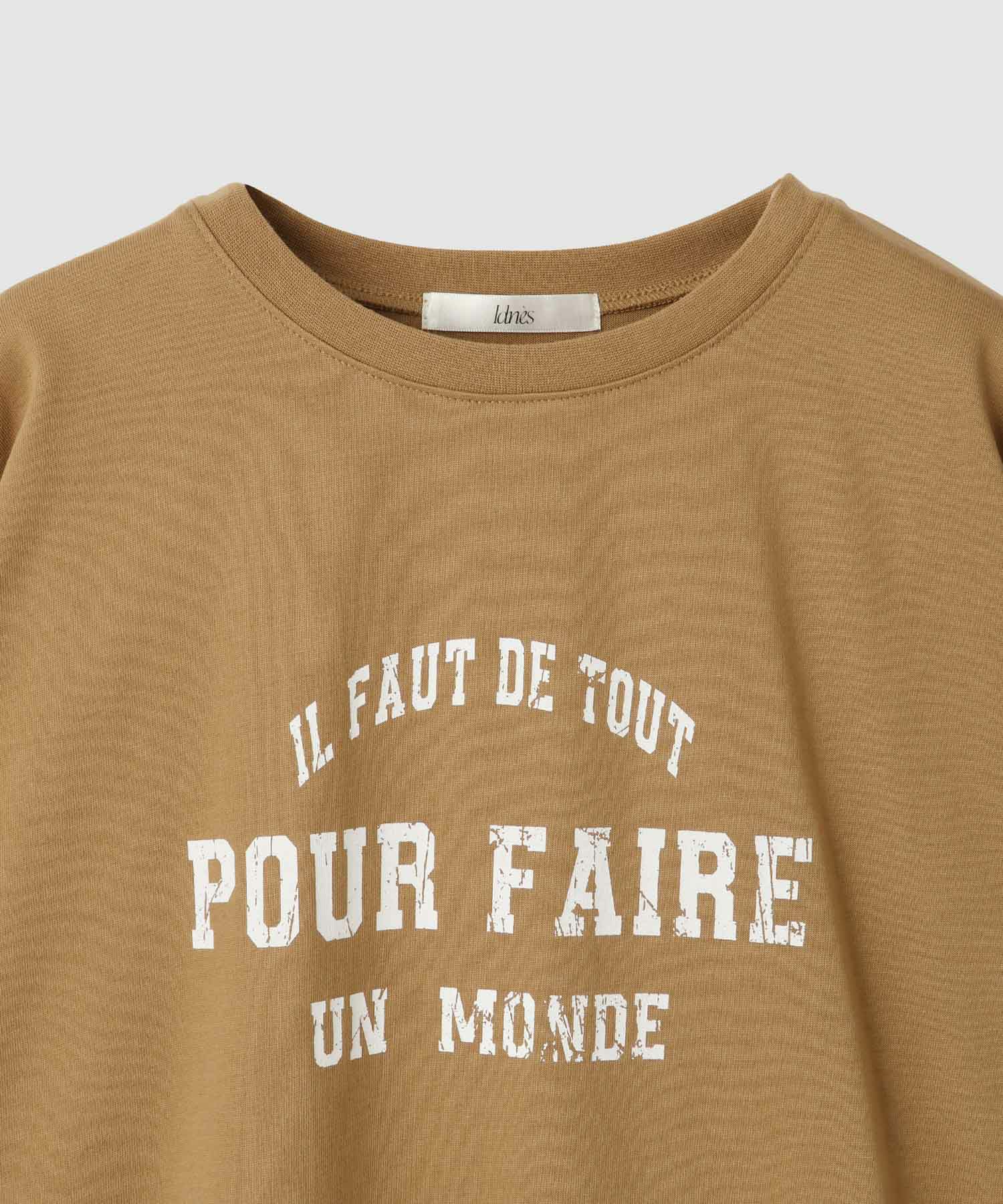 Idnes  ロゴプリントTシャツ レディース メール便 対応商品商品画像-5