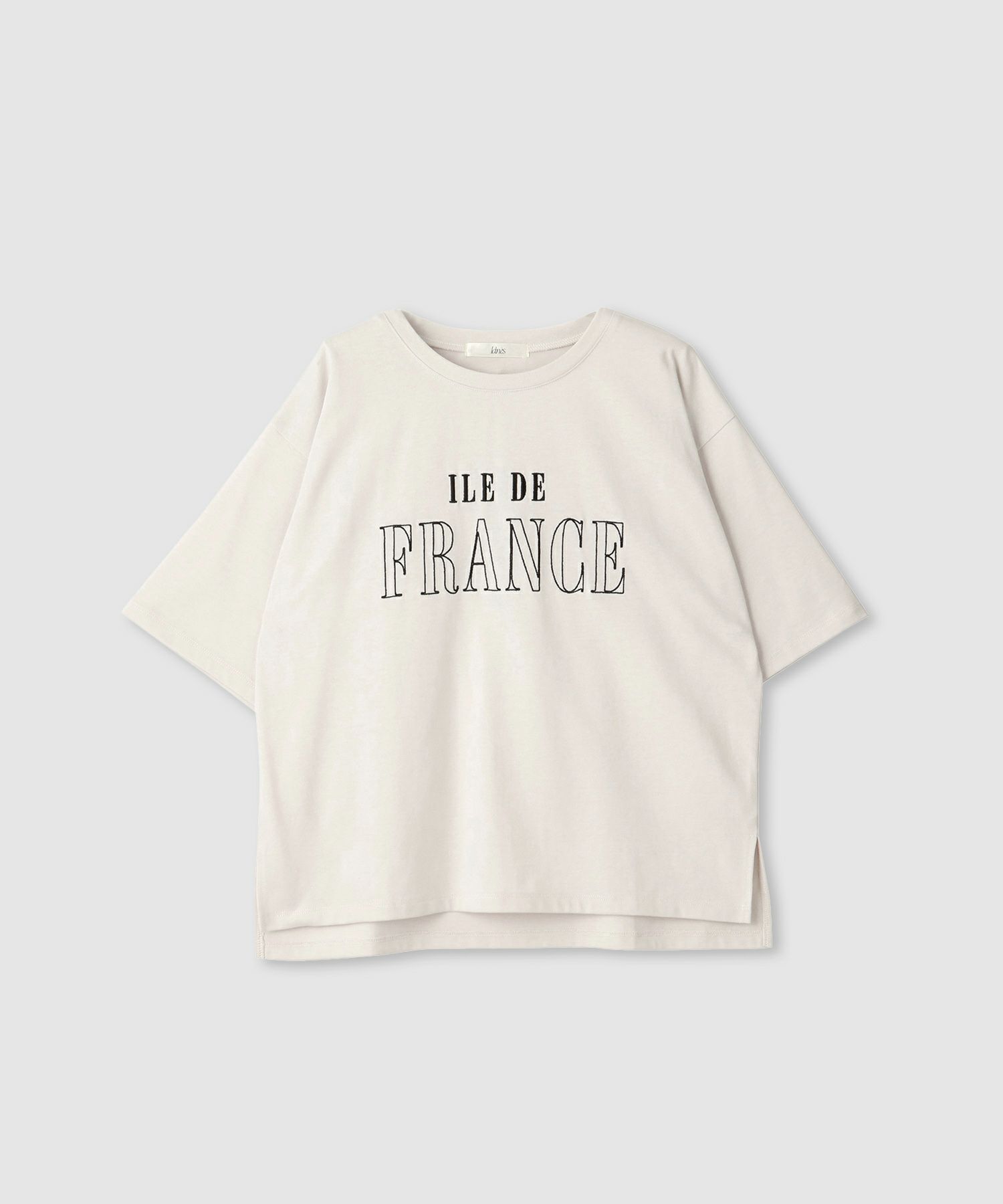 Idnes  ロゴ刺繍Tシャツ レディース メール便 対応商品商品画像-2