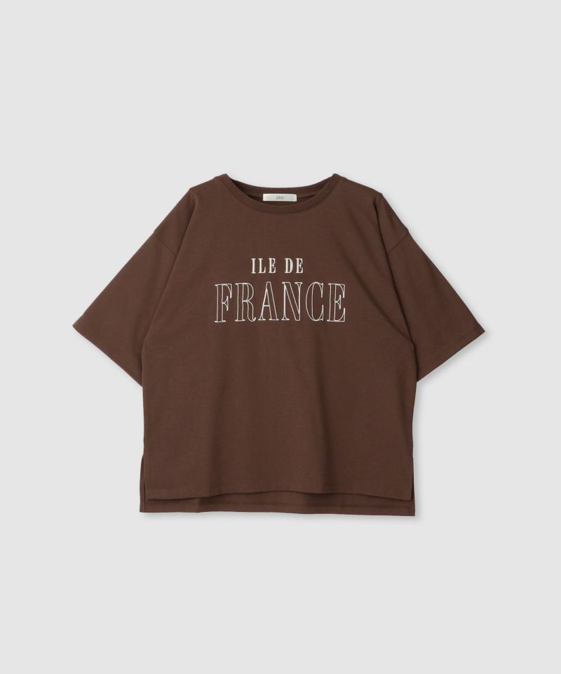 Idnes  ロゴ刺繍Tシャツ レディース メール便 対応商品商品画像-3