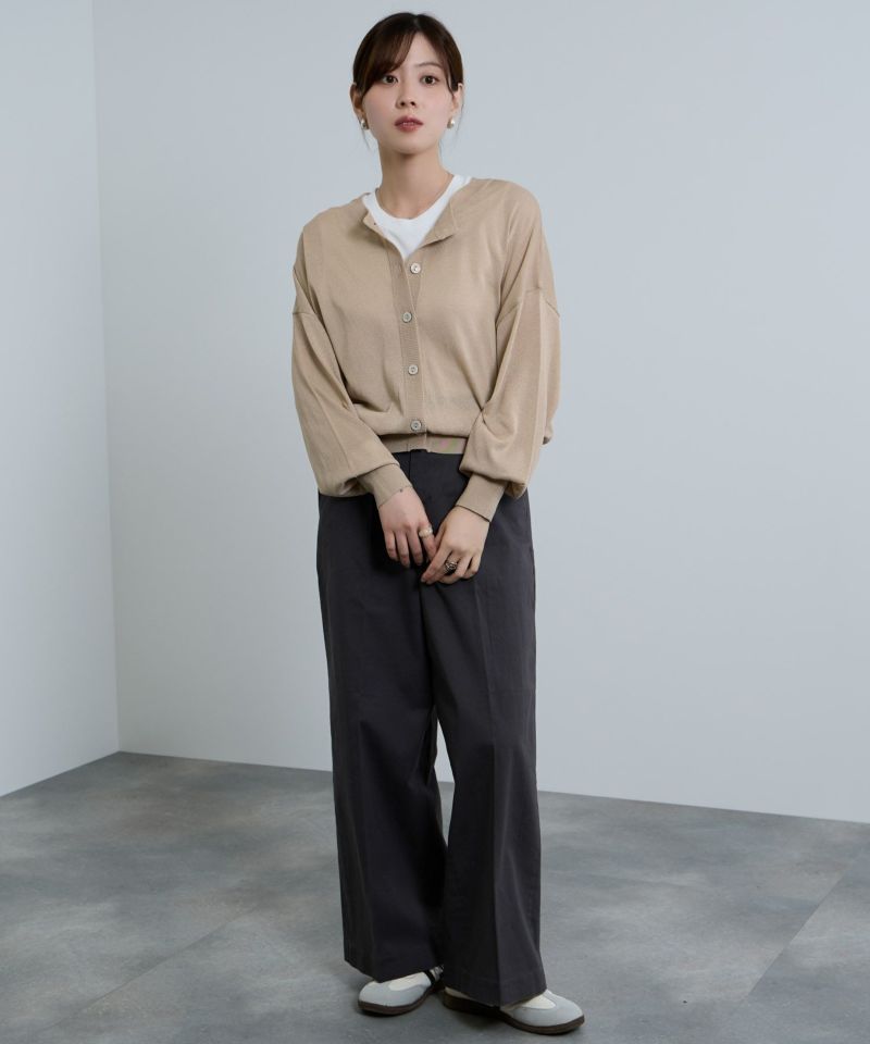 Idnes  シアー前後2WAYカーディガン レディース商品画像-11