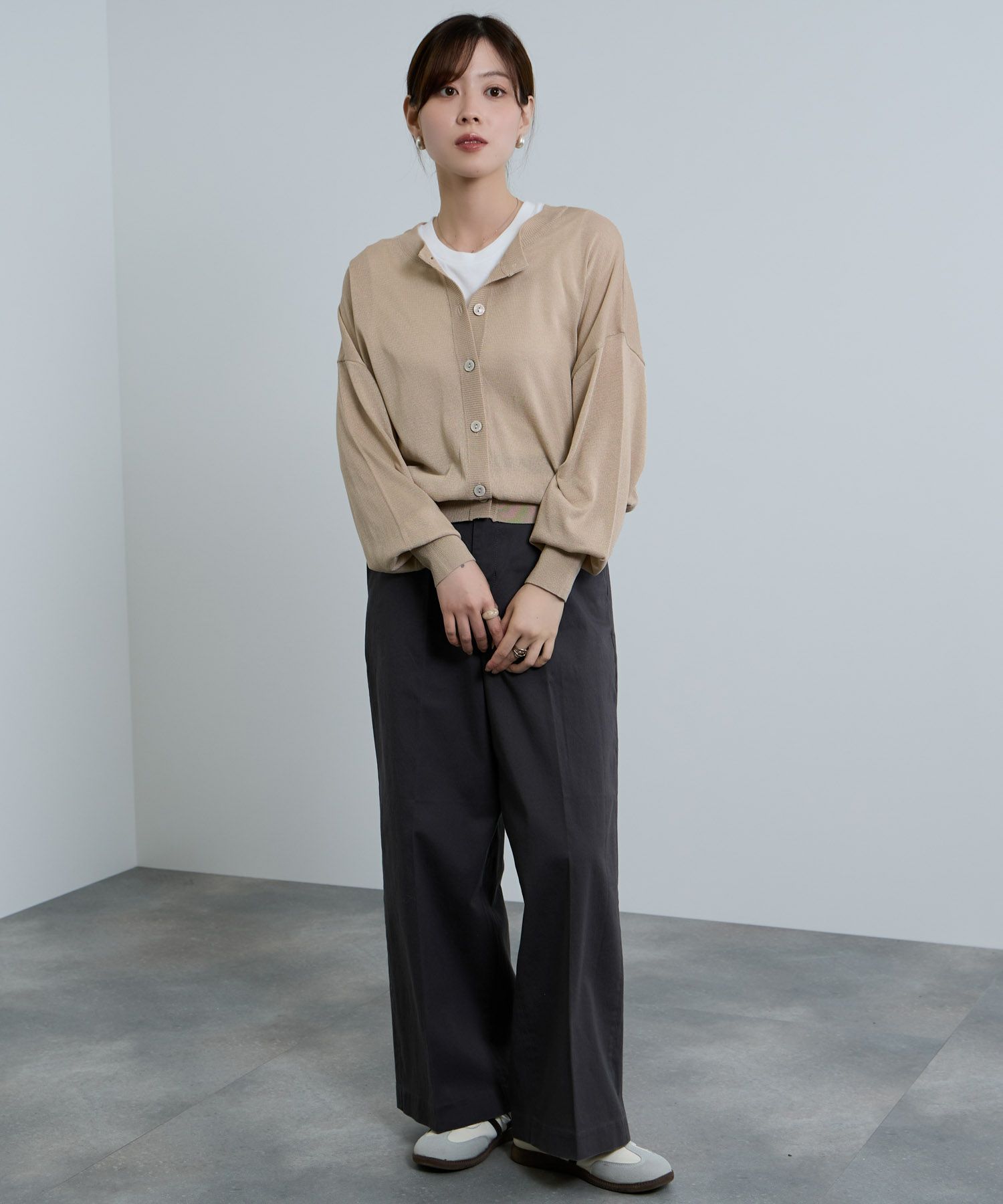 [さらに50%OFF]Idnes  シアー前後2WAYカーディガン レディース商品画像-11