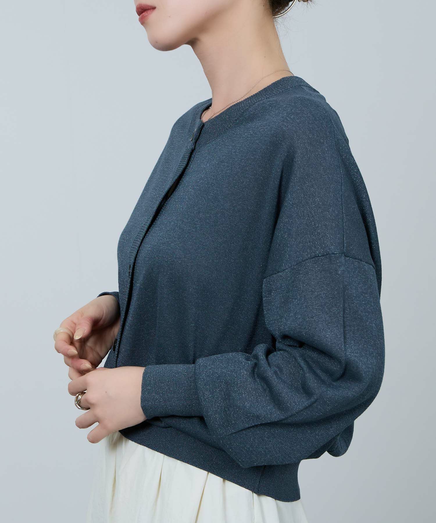 [さらに50%OFF]Idnes  シアー前後2WAYカーディガン レディース商品画像-13