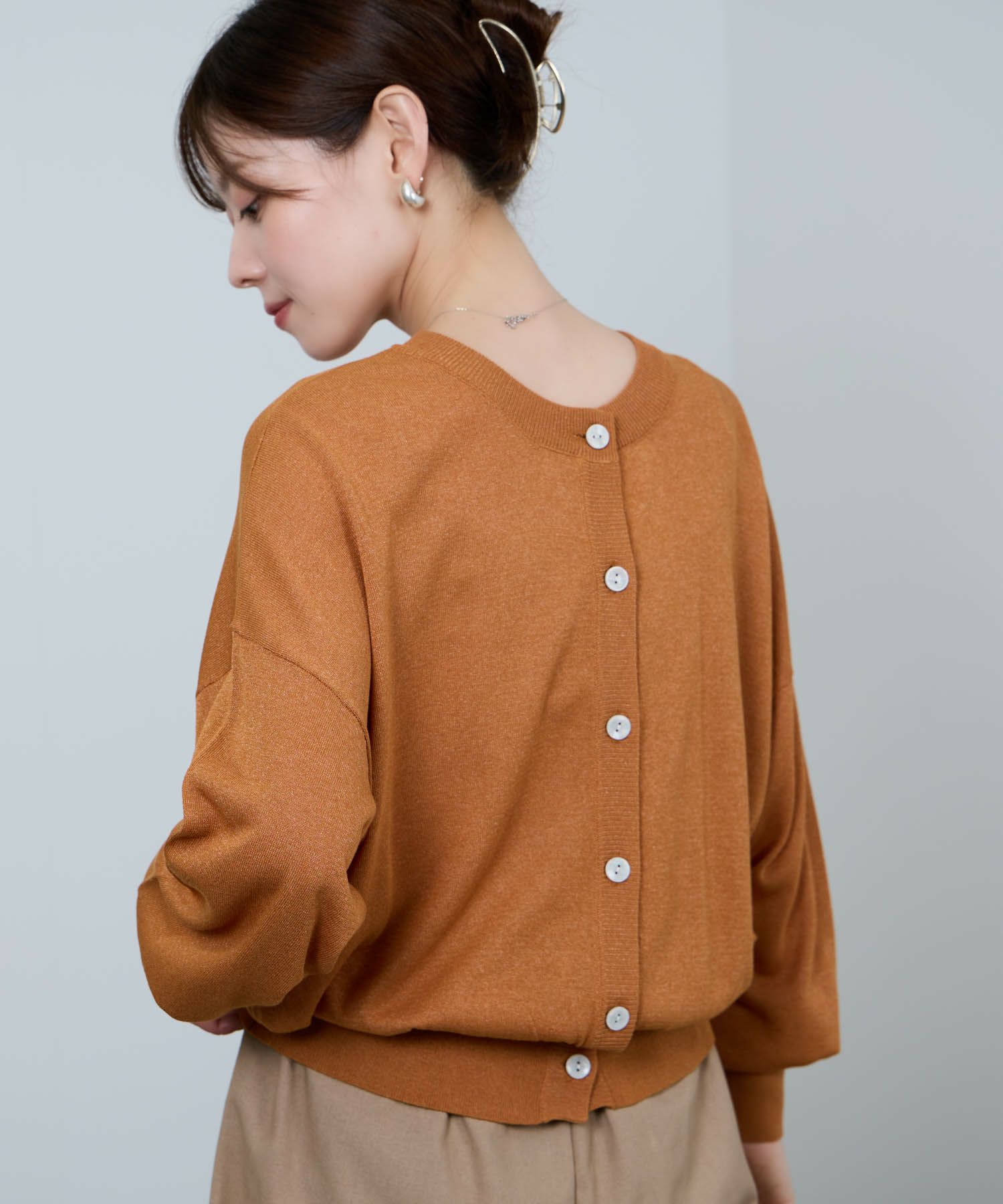 [さらに50%OFF]Idnes  シアー前後2WAYカーディガン レディース商品画像-18