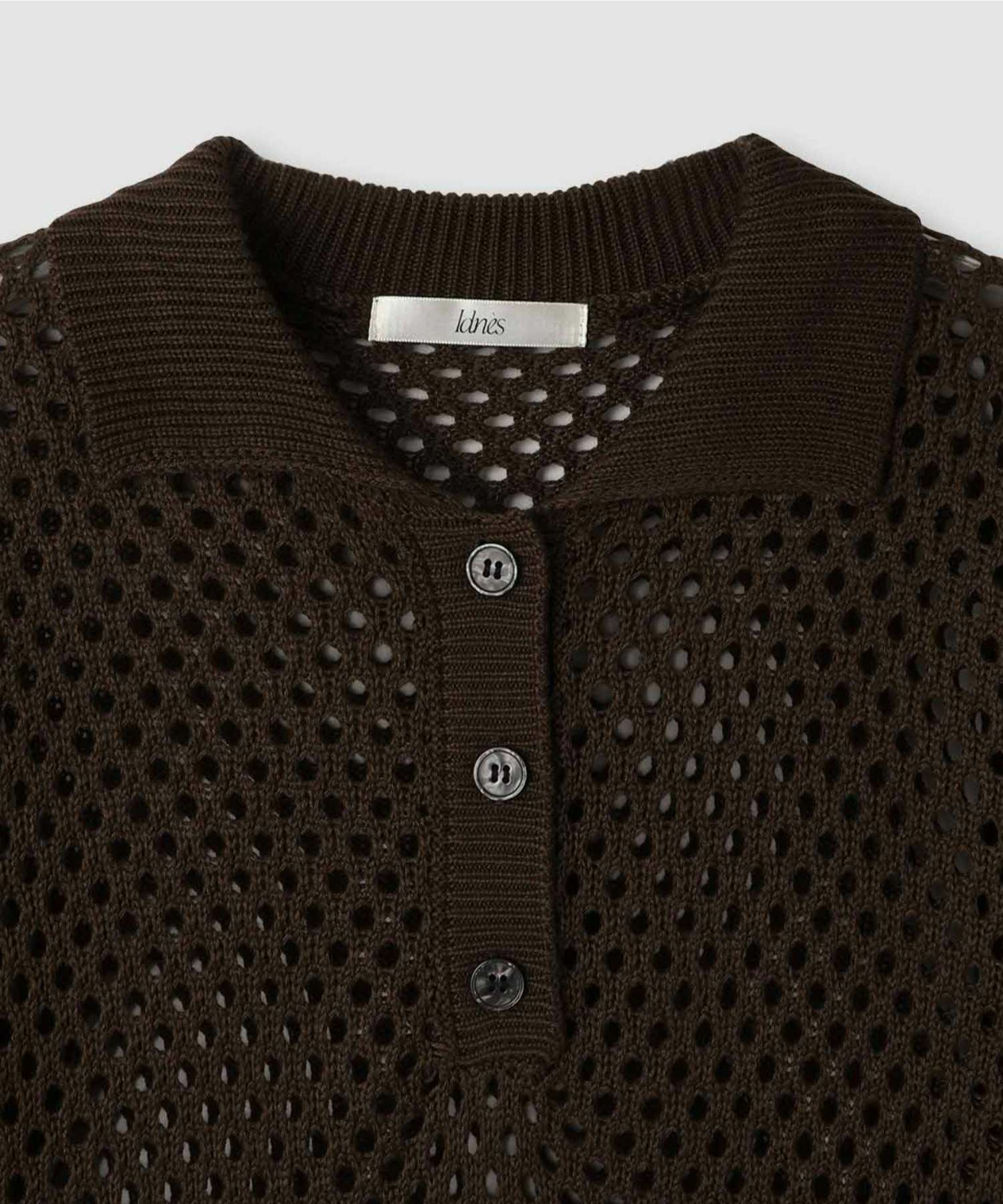 Idnes メッシュニットポロシャツ レディース商品画像-19