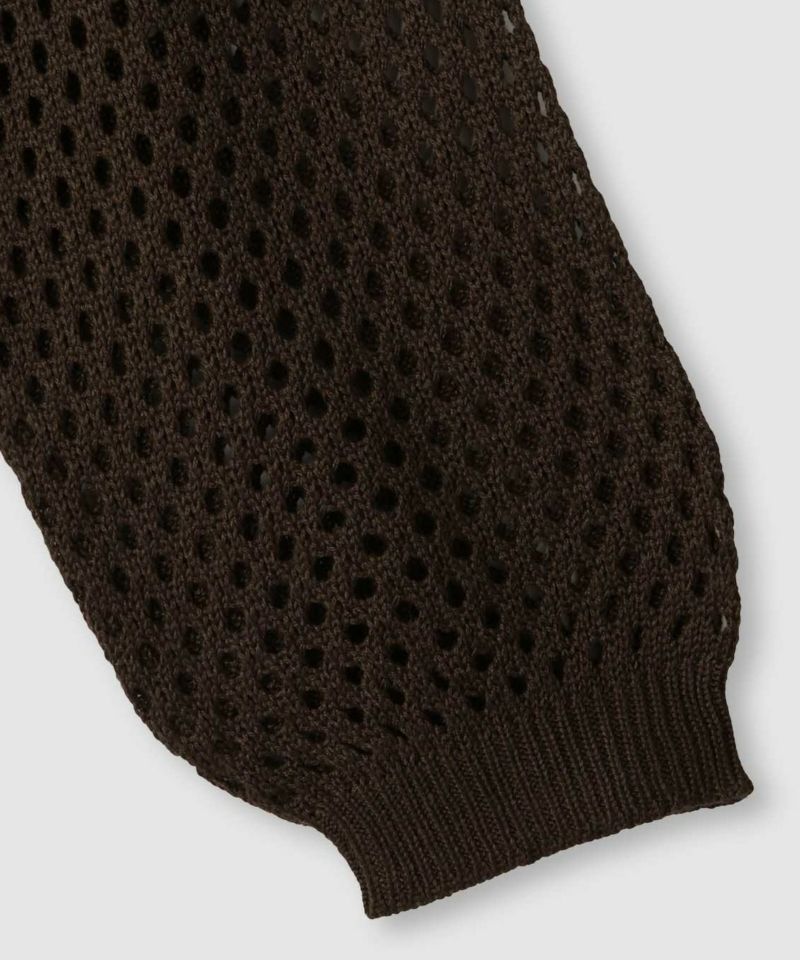 Idnes  メッシュニットポロシャツ レディース商品画像-20