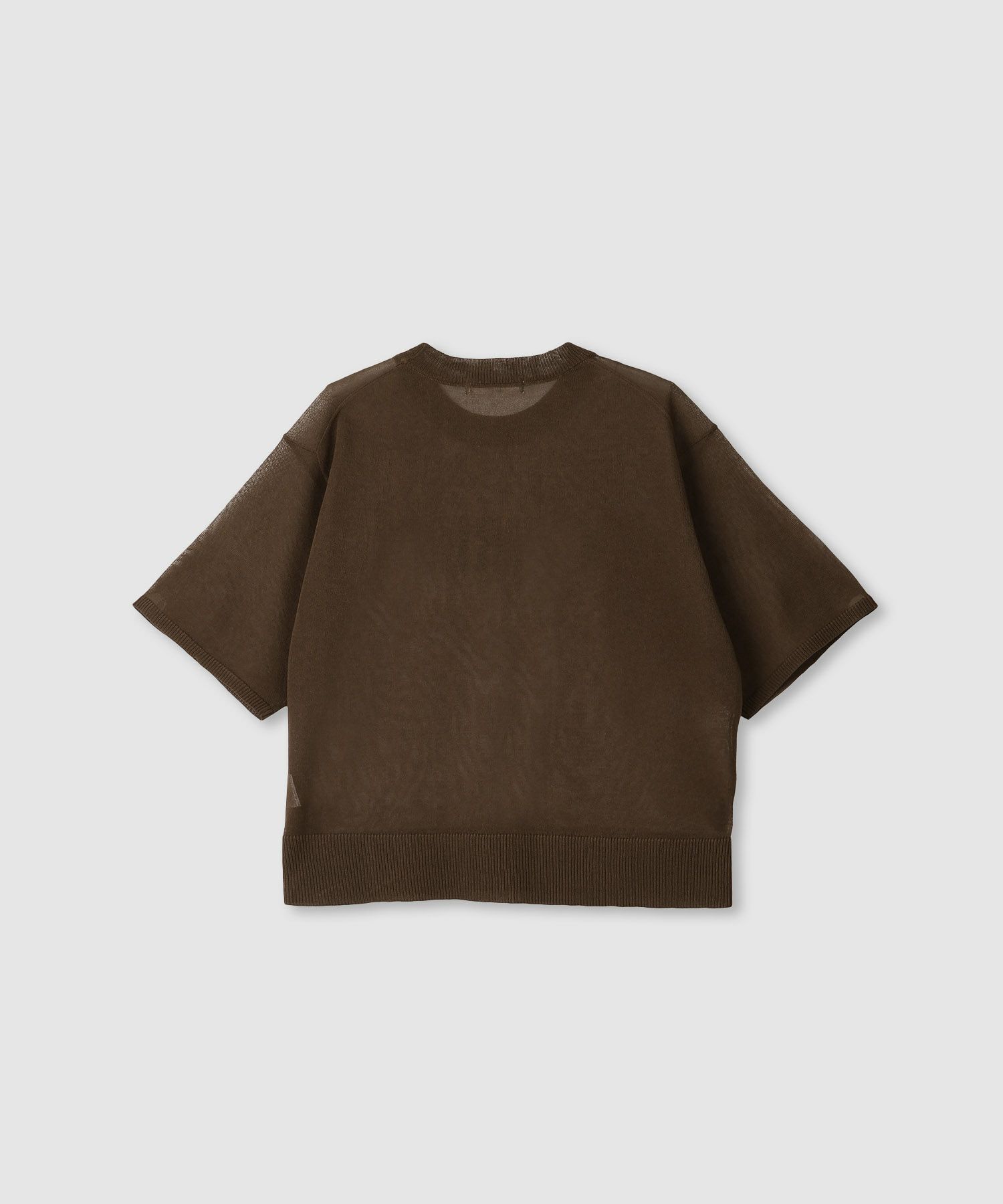 [さらに50%OFF]Idnes  シアーロゴハーフスリーブニット レディース商品サムネイル-4