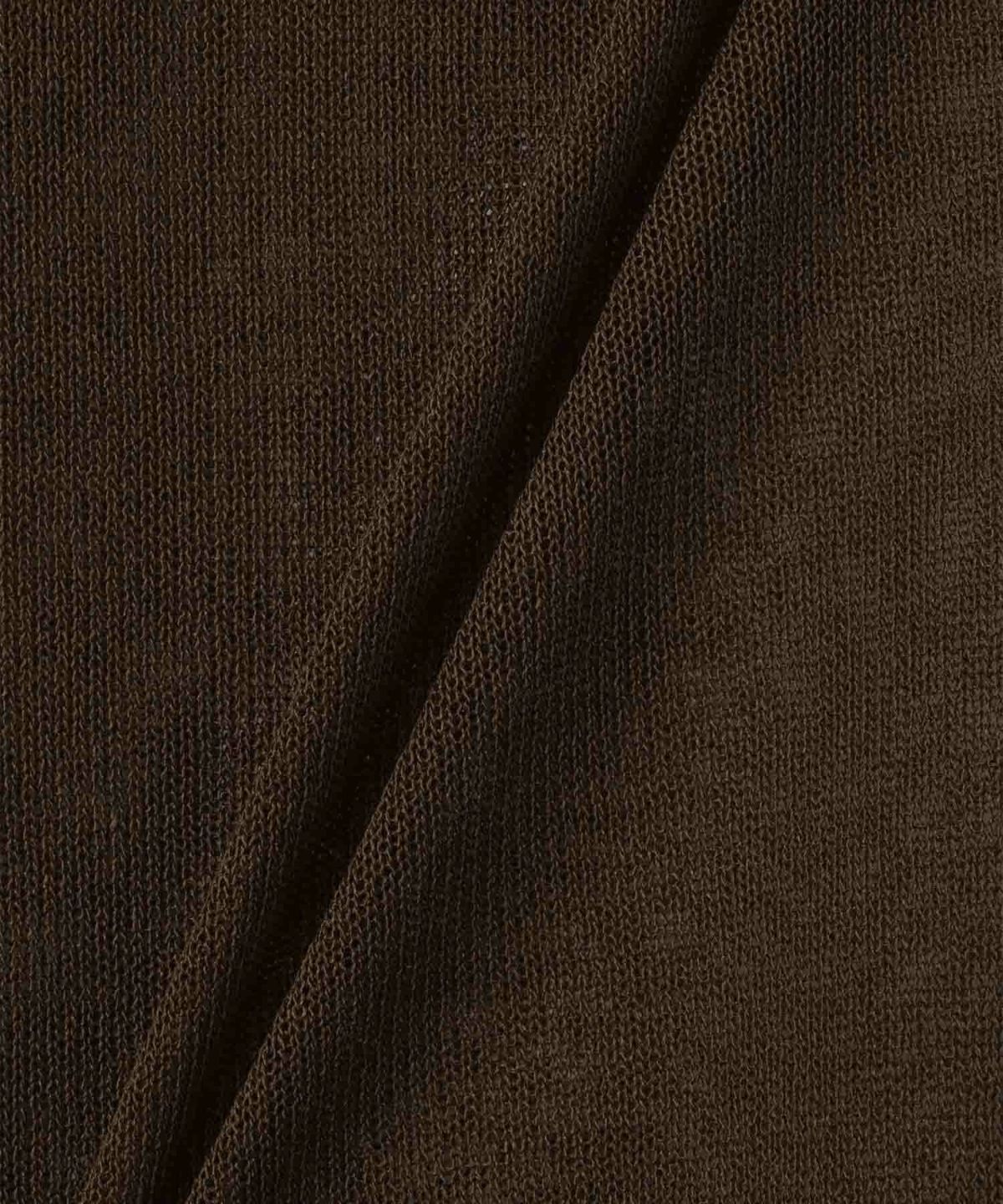  Idnes シアーロゴハーフスリーブニット レディース