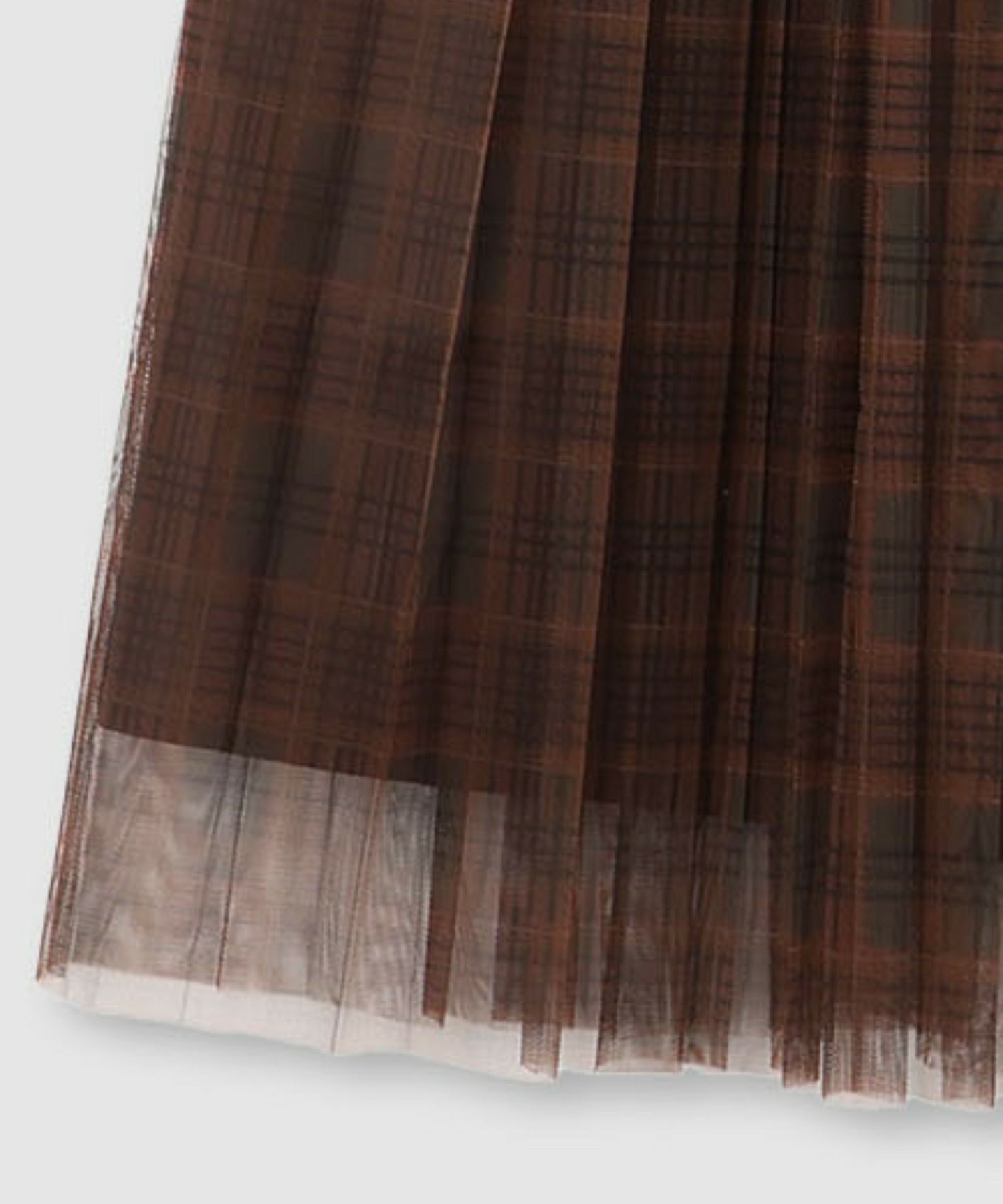 Idnes  チェック柄チュールスカート レディース商品画像-10