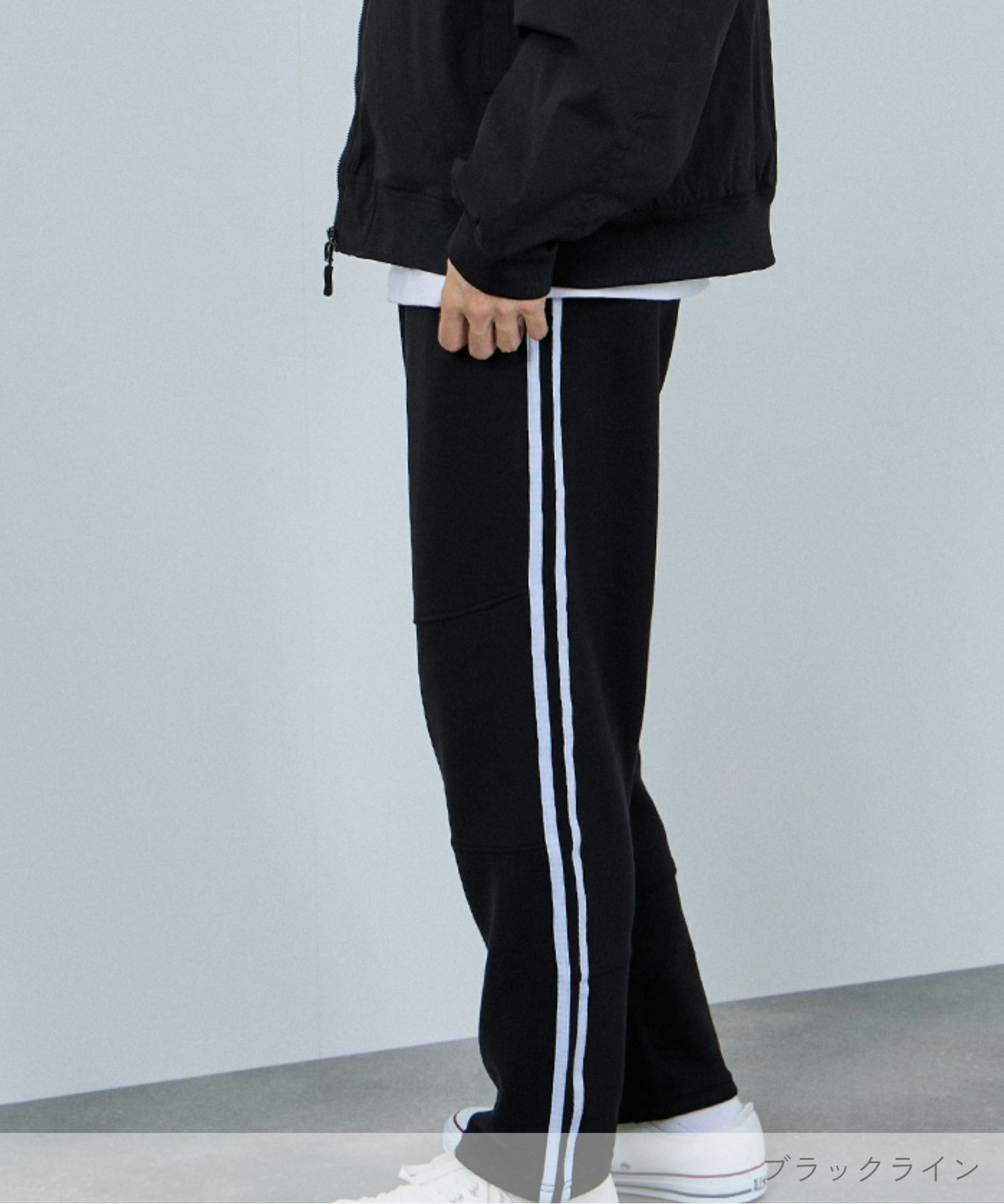 NAVY ポンチ素材 ジョガーパンツ メンズ商品画像-2