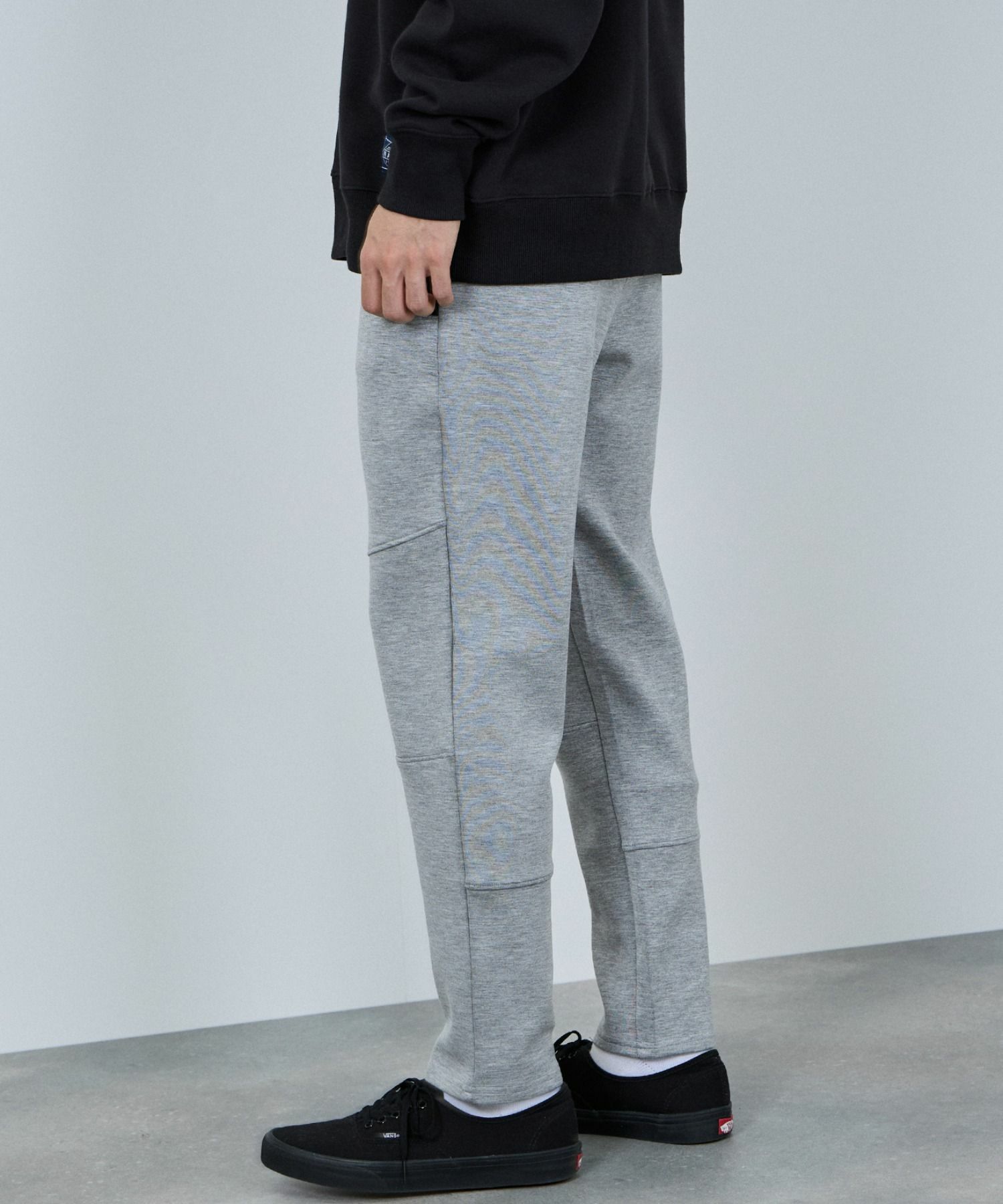 [ボトムス20%OFF]NAVY ポンチ素材 ジョガーパンツ メンズ