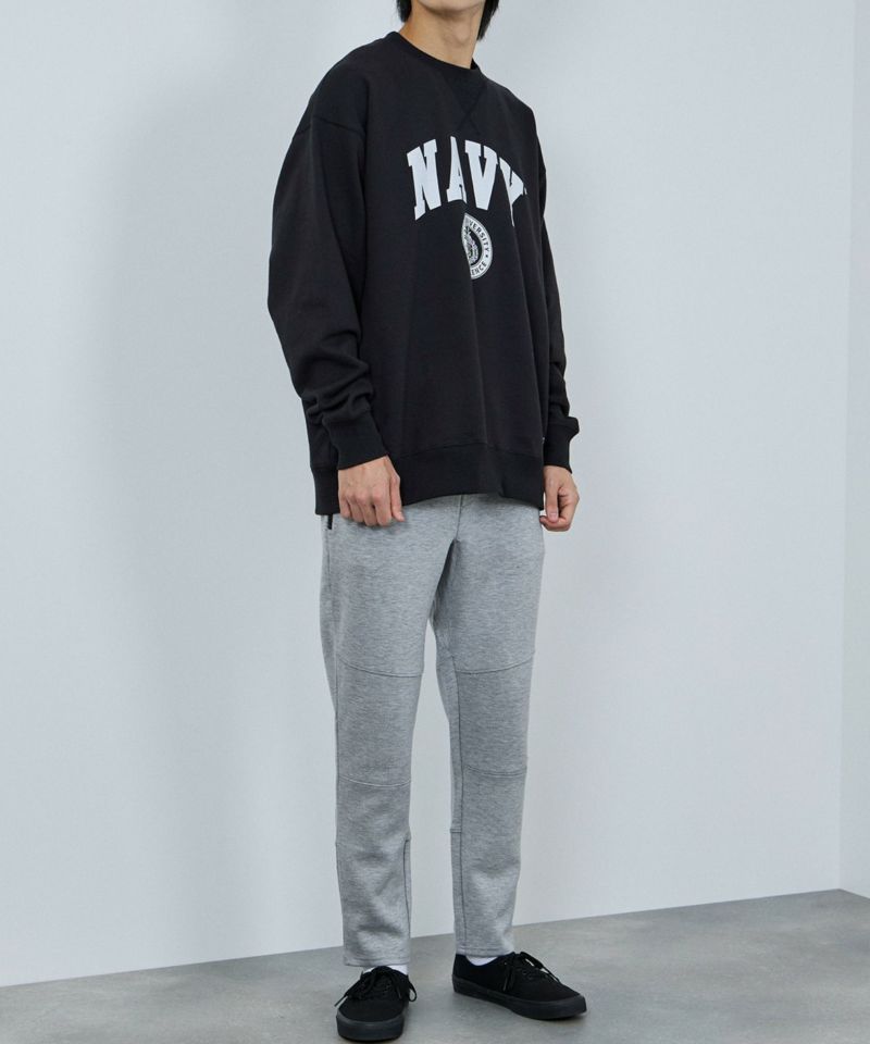 NAVY ポンチ素材 ジョガーパンツ メンズ