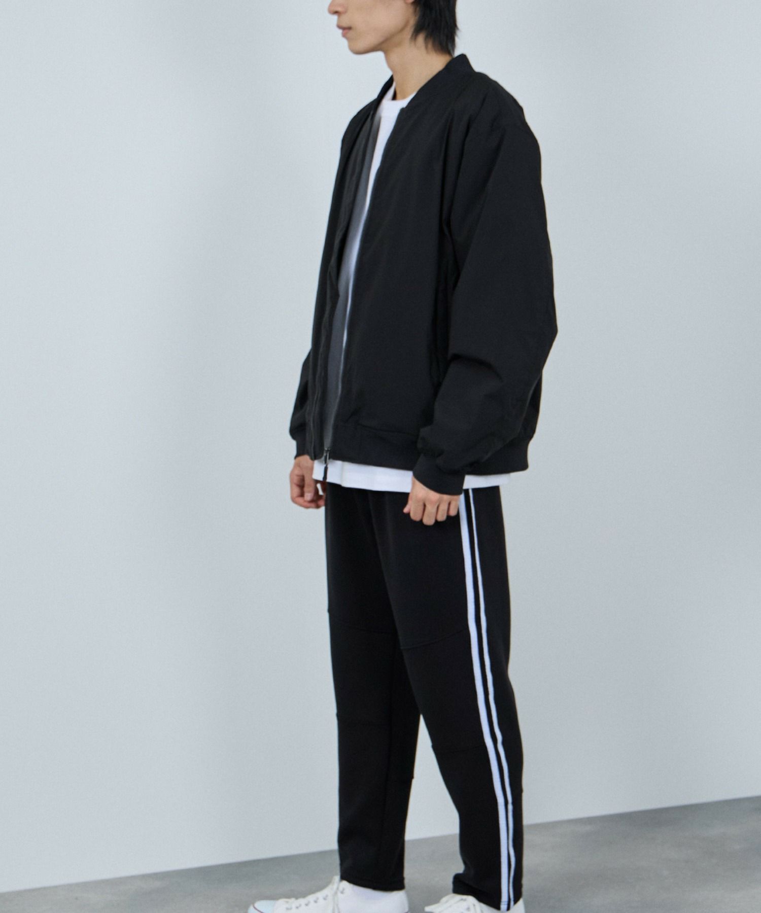 NAVY ポンチ素材 ジョガーパンツ メンズ