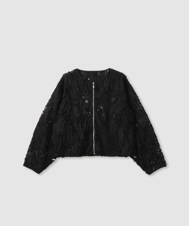 Idnes  チュール刺繍ブルゾン レディース商品画像-1