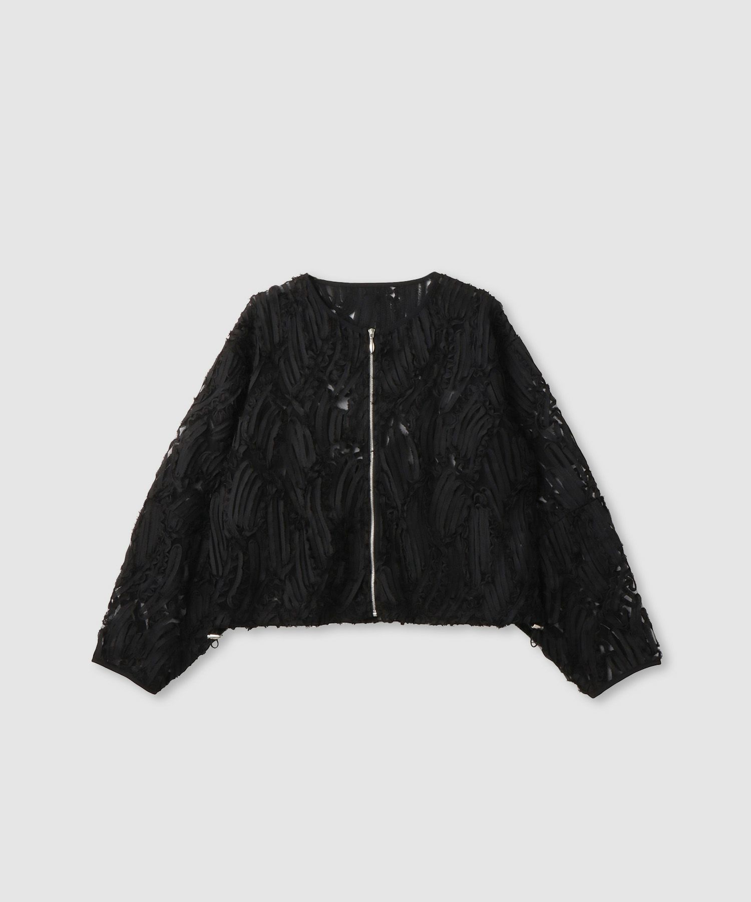 [最終さらに50%OFF]Idnes  チュール刺繍ブルゾン レディース商品画像-1