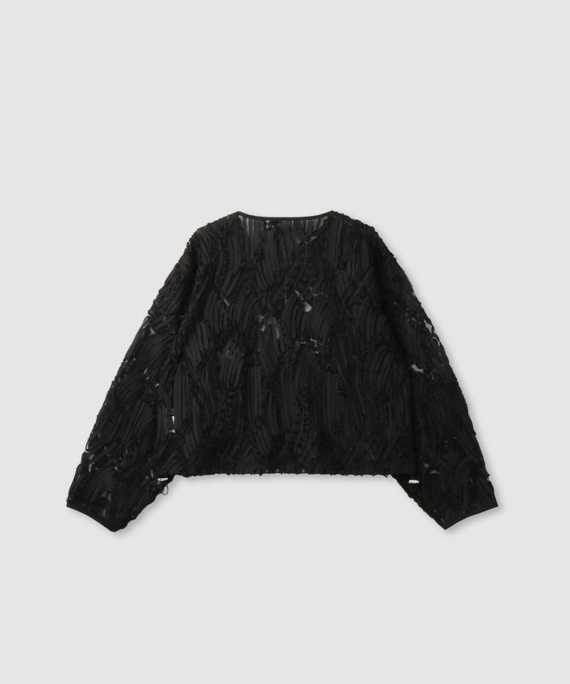 Idnes  チュール刺繍ブルゾン レディース商品画像-3