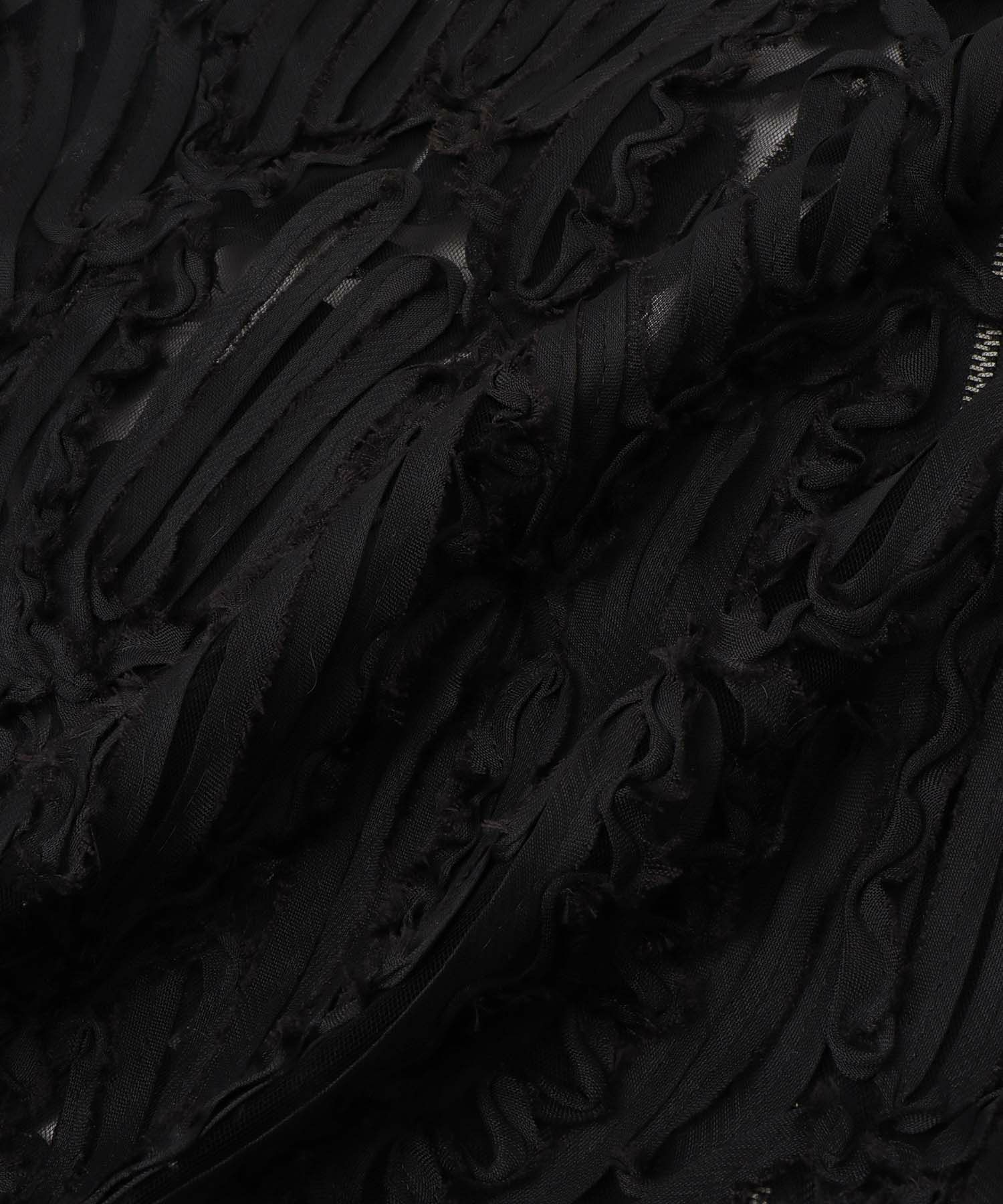 Idnes チュール刺繍ブルゾン レディース